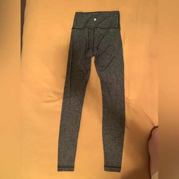 Lululemon Wunder Under High Rise Heathered Black - Picture 9 of 10